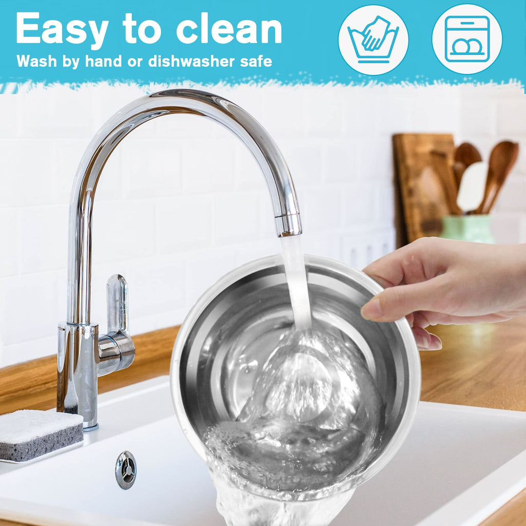 Dog Bowls Double Dog Water and Food Bowl Stainless Steel Bowl with Non-Slip Resin Station, Pet Feeder Bowls for Puppy Medium Dogs Cats