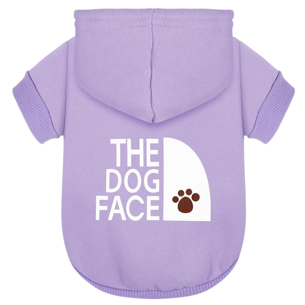 Paiaite Blue Chihuahua Dog Hoodie: Keep Your Pup Warm and Stylish with a 'The Dog Face' Printed Sweatshirt, Pet Clothes, and Sweater Coat All in One - Perfect for Winter and Cool Summer Nights! M